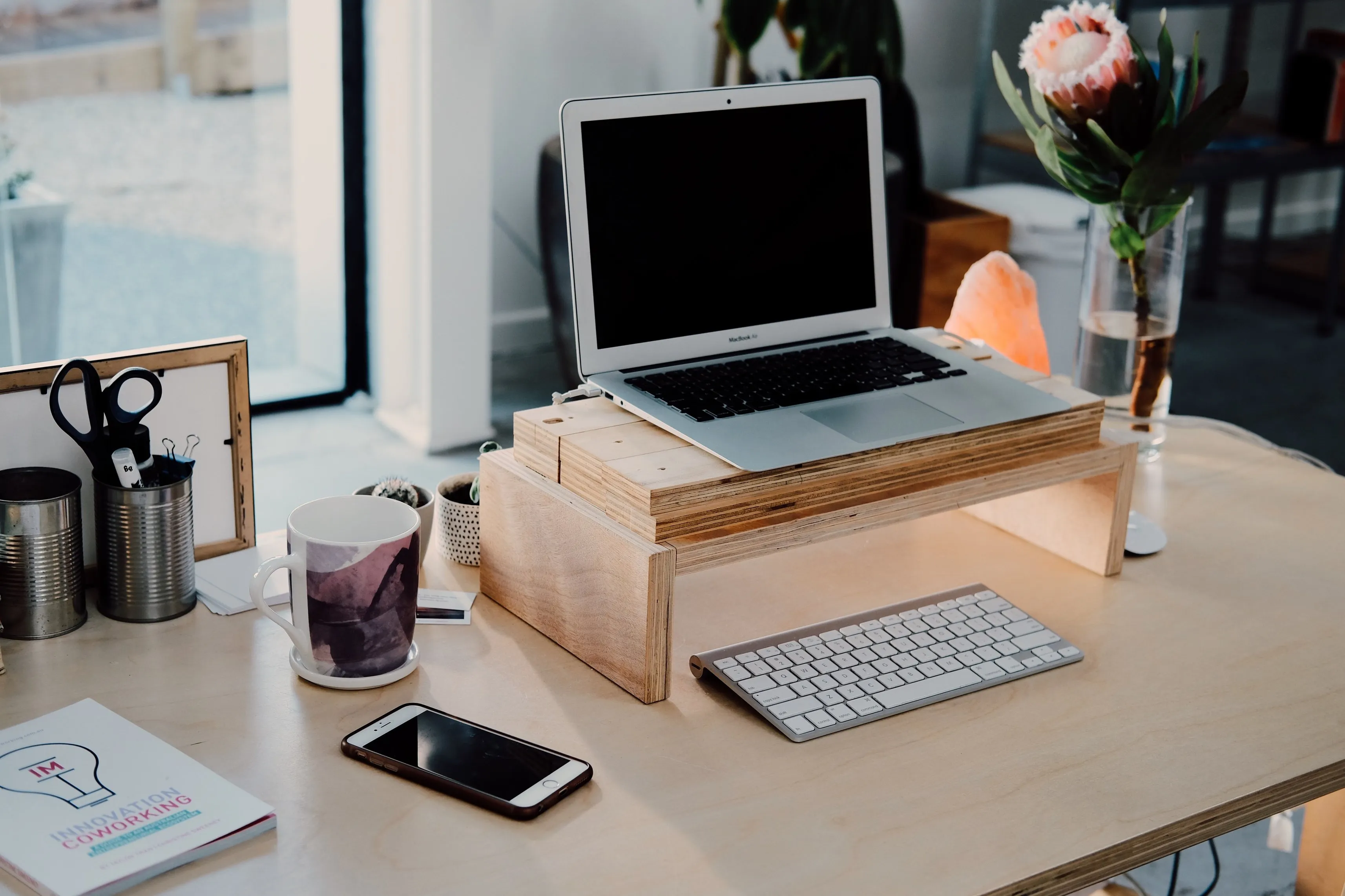 remote-arbeitsplatz-Macbook