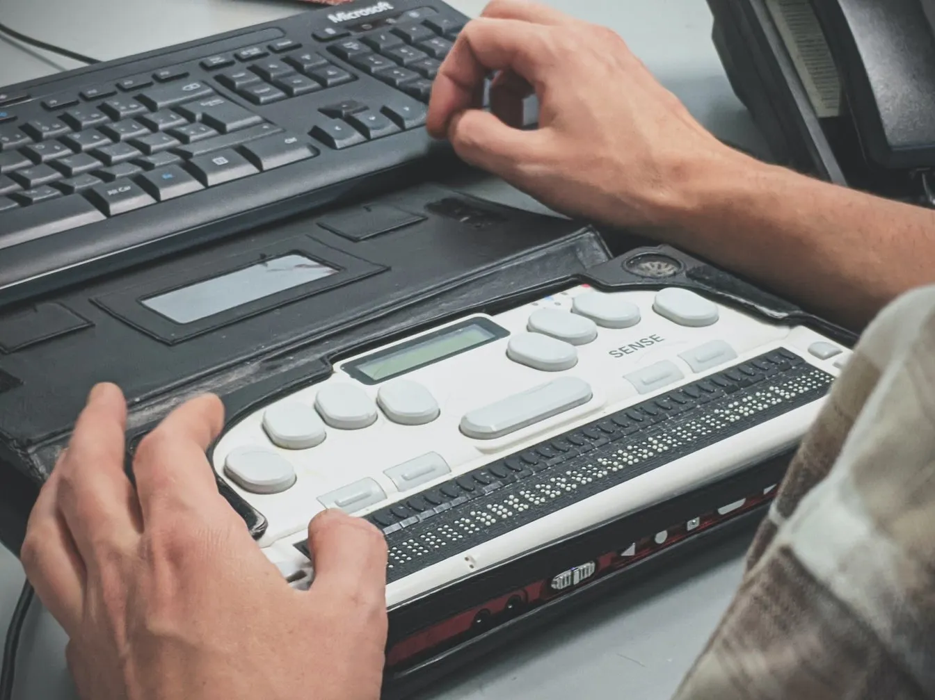 Tastatur für Menschen mit fehlendem Sehvermögen