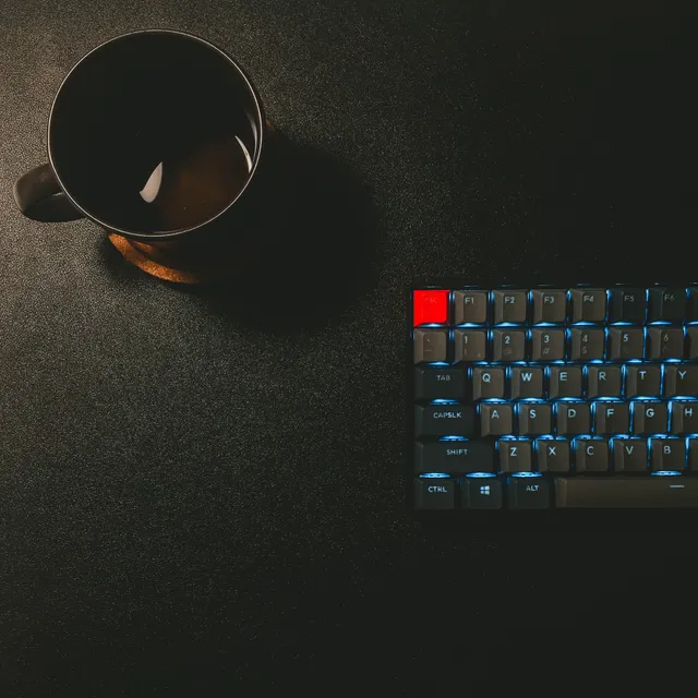 Schwarze Tastatur